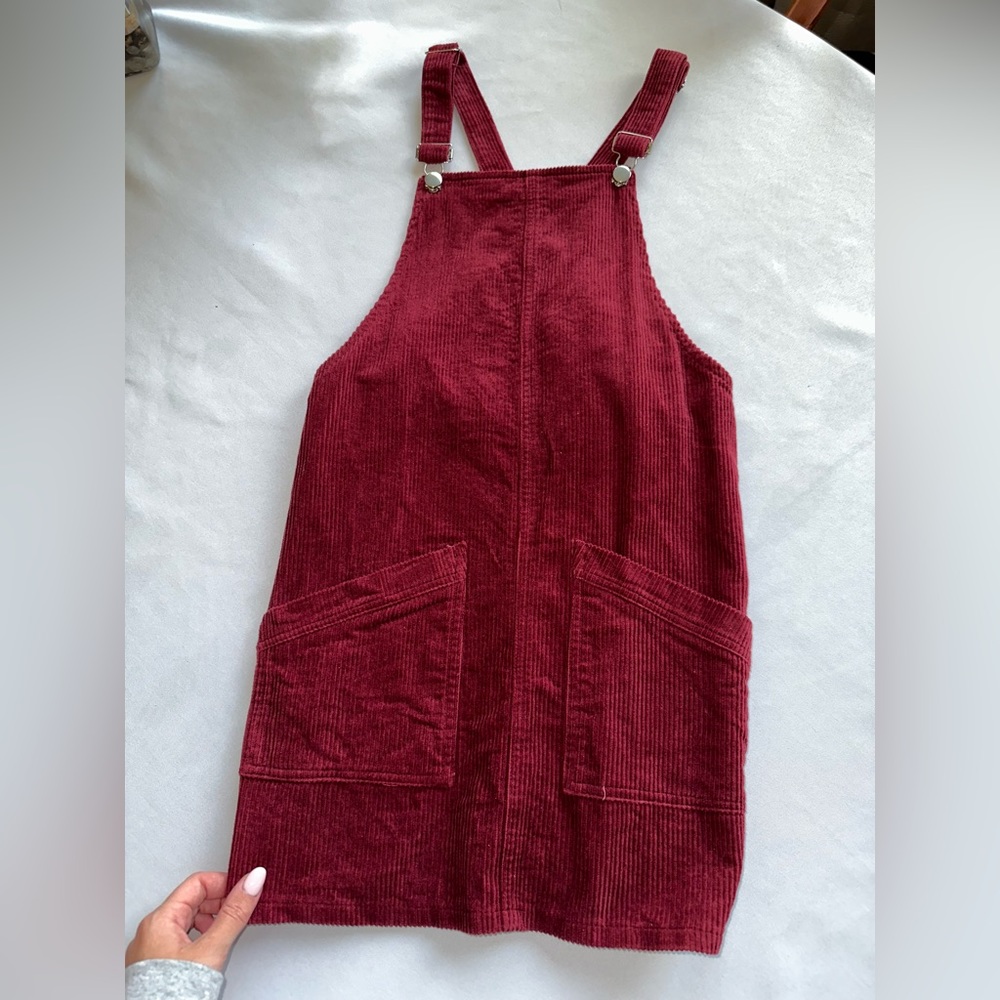 ALTAR’D STATE | MAROON OVERALL DRESS